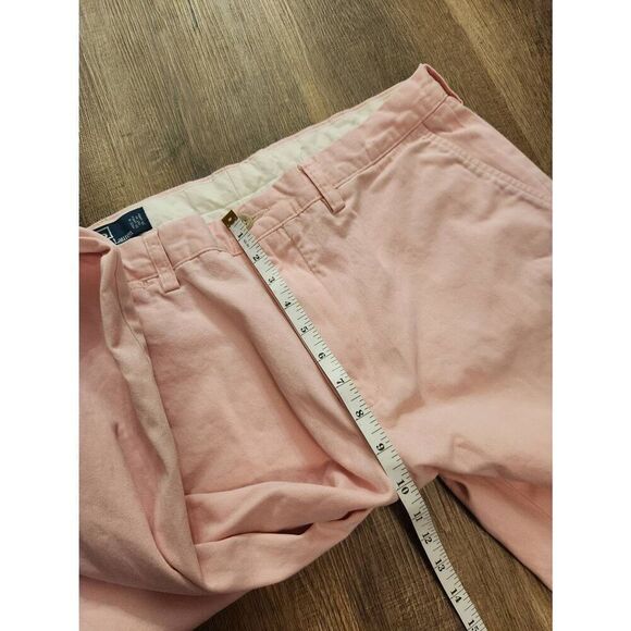 Polo Ralph Lauren chino pants pink Men's 34x28* Measured pockets Pony Logo - Picture 6 of 10
